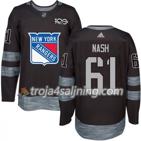 New York Rangers tröja Rick Nash 61 1917-2017 100th Anniversary Adidas Svart Authentic - NHL Tröjor Herr New York Rangers tröja Rick Nash 61 1917-2017 100th Anniversary Adidas Svart Authentic - NHL Tröjor Herr